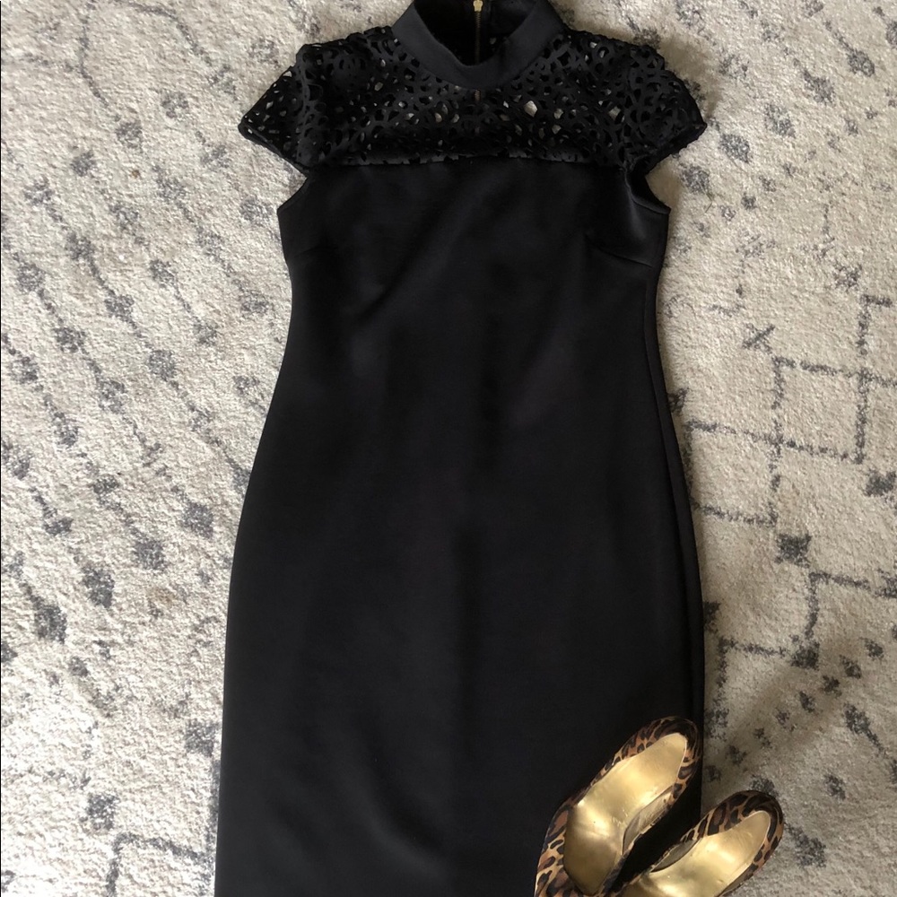 Bisou Bisou Black Midi Dress